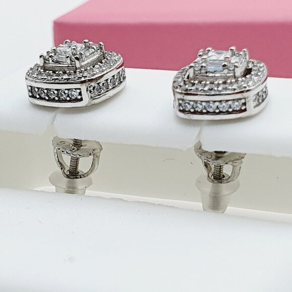 "925 Sterling Silver Cubic Zirconia Earrings, U19254568 - Picture 10 of 11